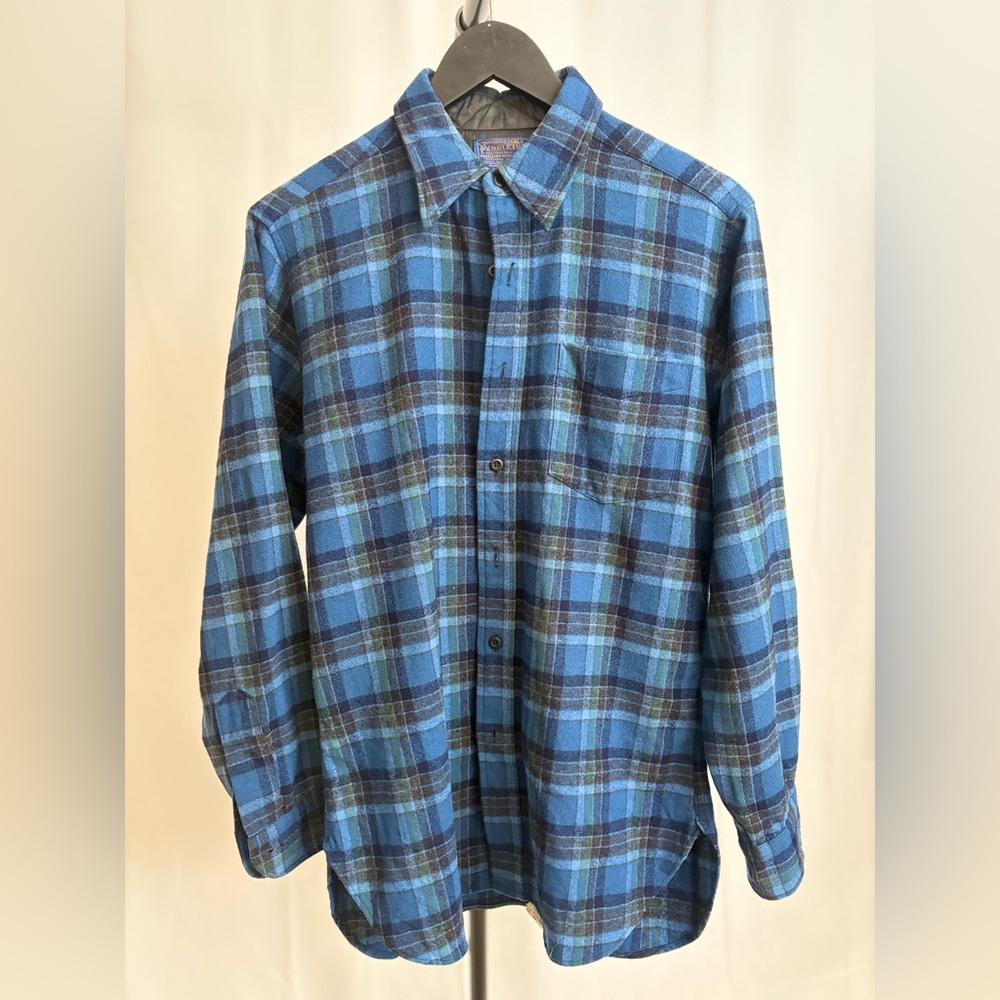 Pendleton Blue and Black Casual Button Down Shirt